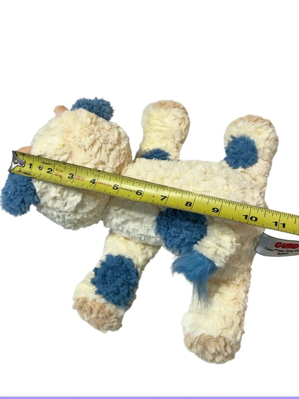 GUND Cozys Collection Cow, Stuffed Animal  Rippled Plush Fur 10” Kids
